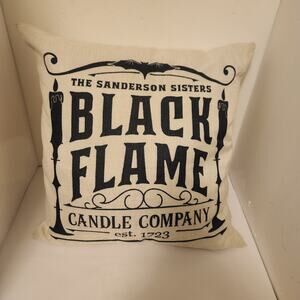 Hocus Pocus Black Flame Sanderson Sister's pillow 15x15